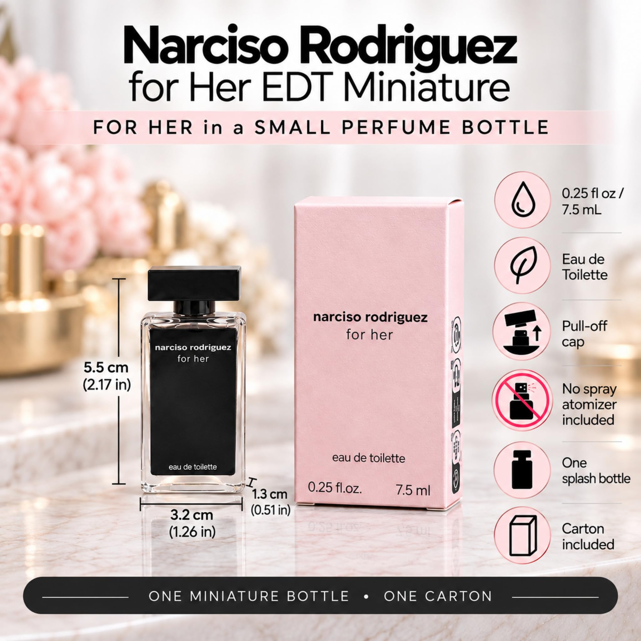 Amazon.com : Narciso Rodriguez for Her 0.25 Fl Oz (7.5 Ml